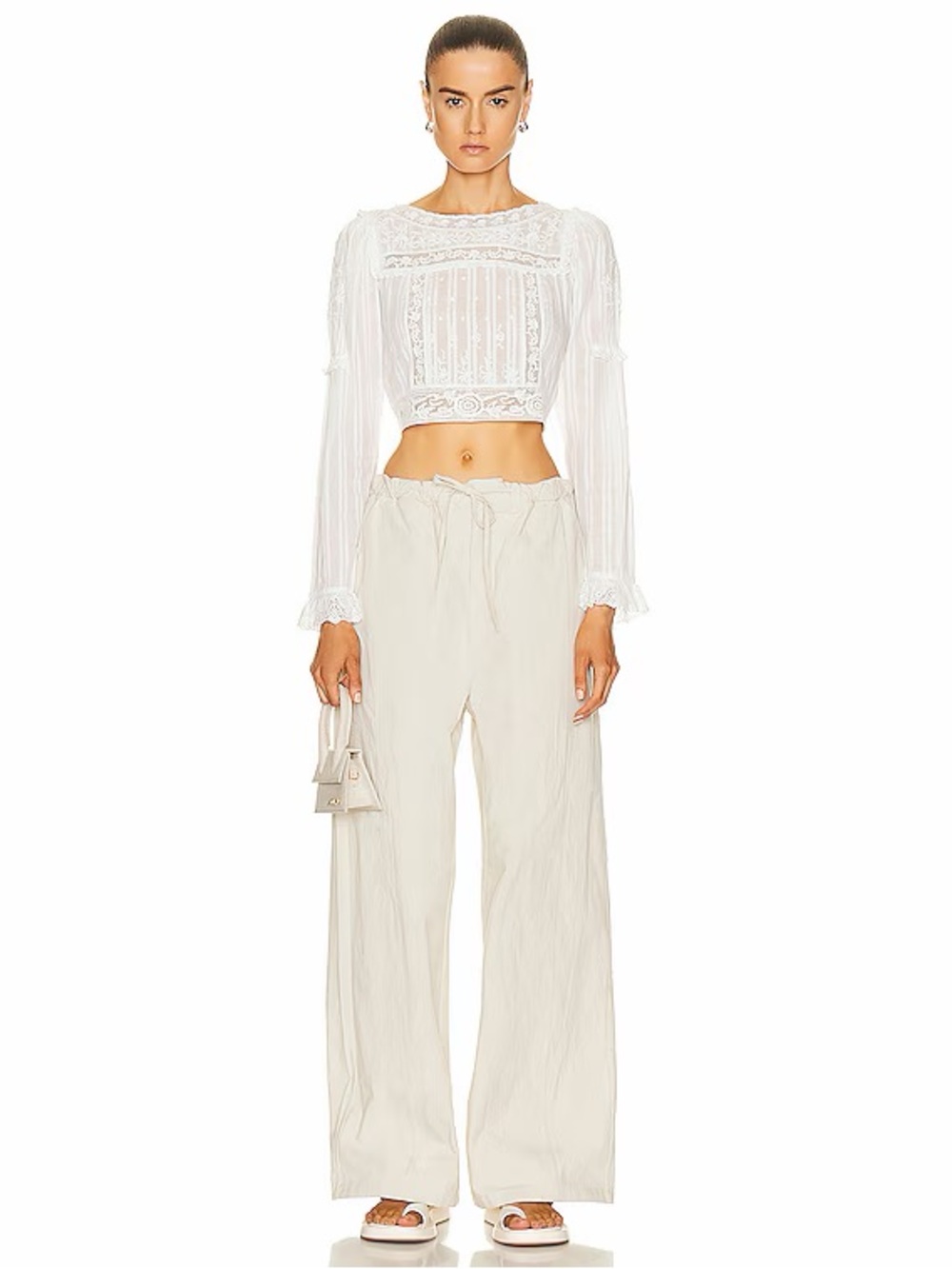 LoveShackFancy Lautner Crop Top- Size 4- NWT